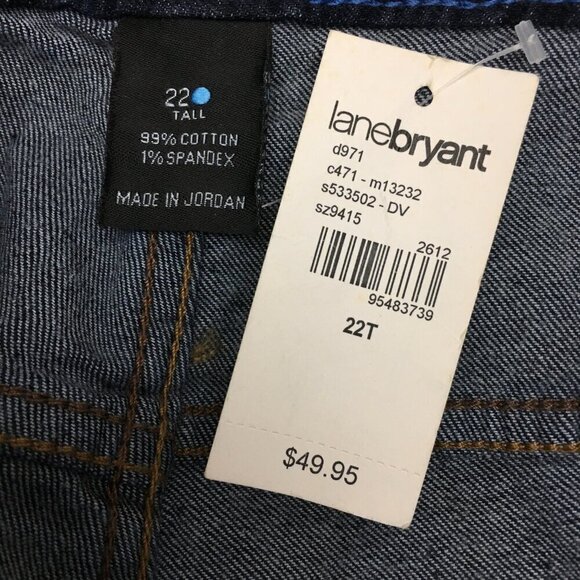 NEW Lane Bryant Women's Bootcut Jeans Dark Wash Stretchy size 22T length 34" - Picture 5 of 9